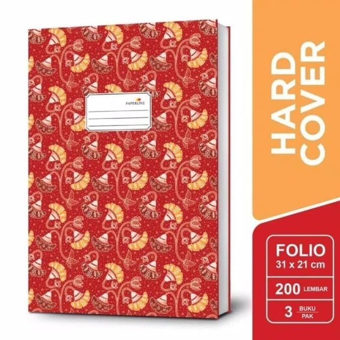 

HARD COVER FOLIO ISI 100 200 LEMBAR PAPERLINE / BUKU FOLIO ISI 100 BISA COD