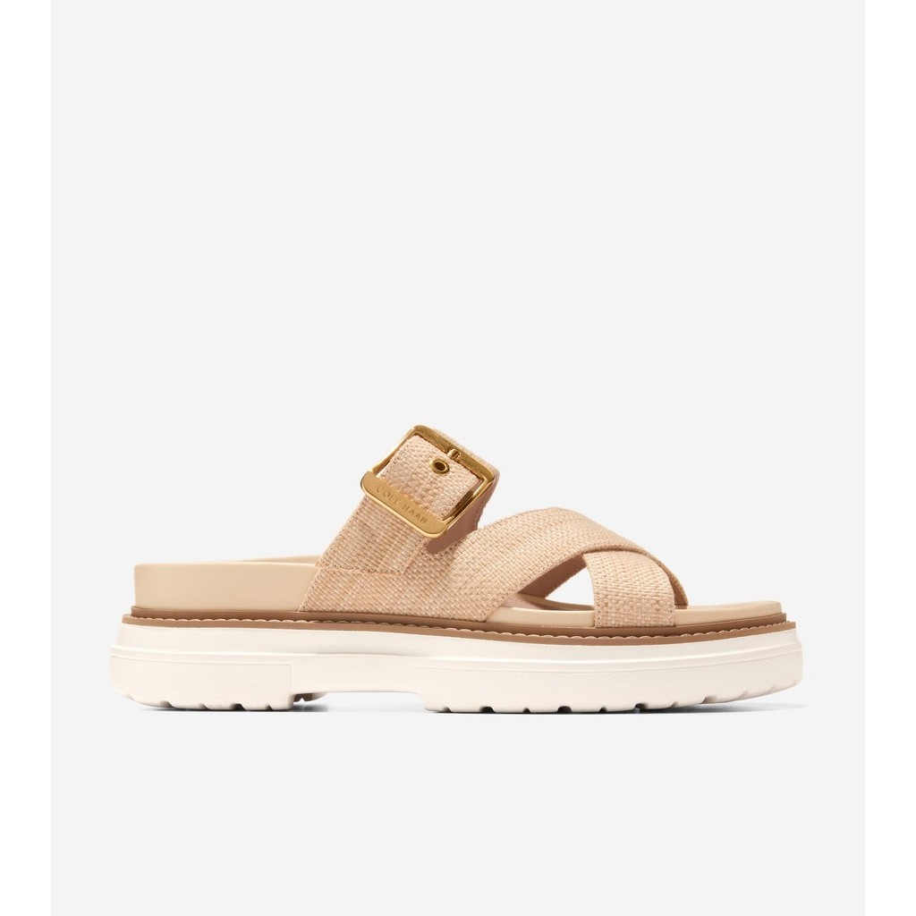 Cole Haan Women Fraya Slide Sandal - Sepatu Wanita (Krem)