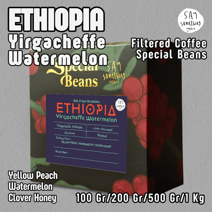 

Ready Biji Kopi Arabika Ethiopia Yirgacheffe Watermelon - Filter