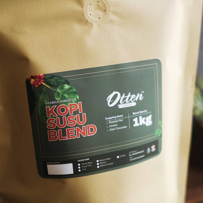 

Ready Kopi Susu Blend 1kg Biji Bubuk Kopi Arabica Robusta Otten Coffee