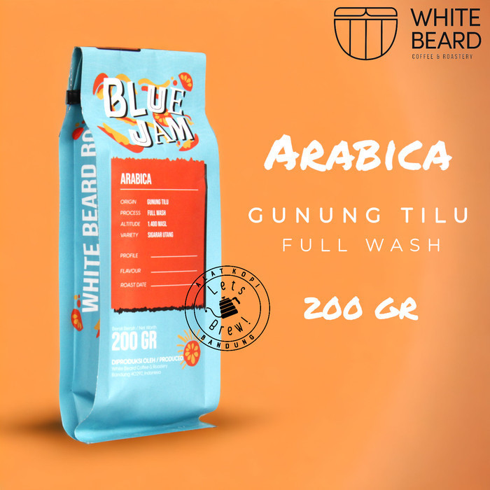 

Ready White Beard Kopi biji 1 Kg / Coffee beans for Espresso / Arabica beans