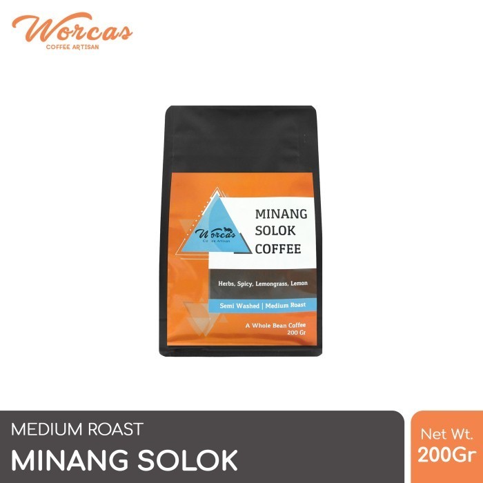 

Ready WORCAS Arabica Minang Solok 200 Gram - Medium Roasted Coffee