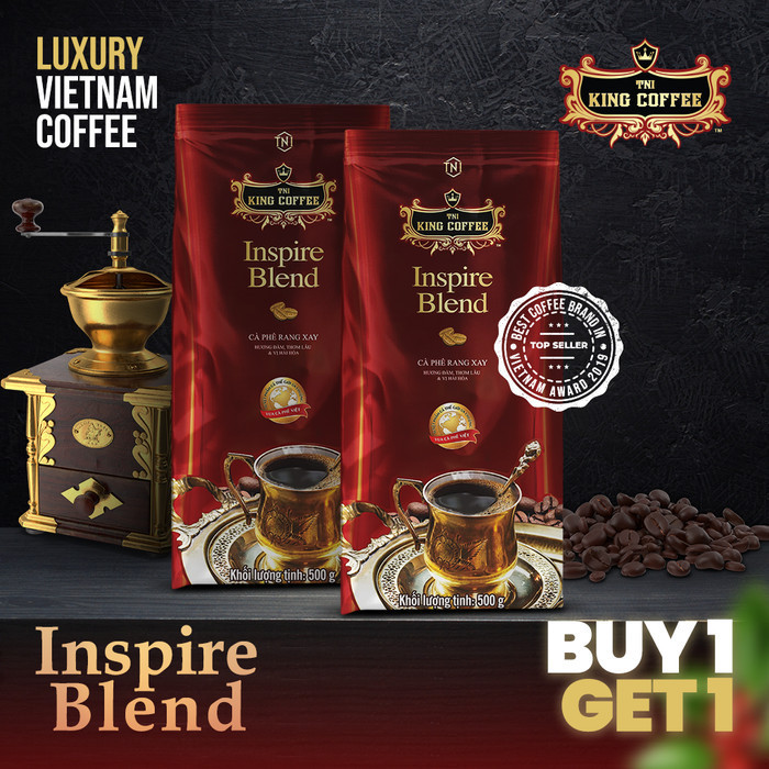 

Ready Kopi Vietnam King Coffee Inspire Blend Ground Coffee Trung Nguyen G7