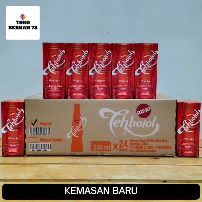 

Ready teh botol sosro kotak 200ml