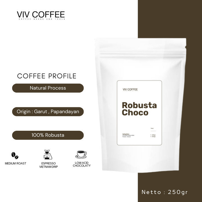 

Ready Kopi Robusta Premium 250GR Choco Robusta Coffee Papandayan