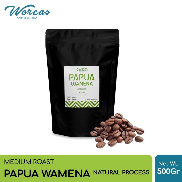 

Ready Kopi Arabica Papua Wamena "Natural Process" 500 Gram Medium Roast