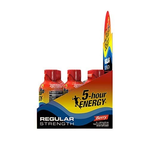 

Ready 5-hour ENERGY Shot, Regular Strength, Berry, 1.93 Ounce, 12 Count