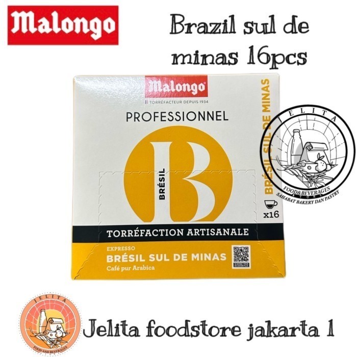 

Ready Malongo coffee pods Brazil sul de Minas 16pcs - kopi malongo