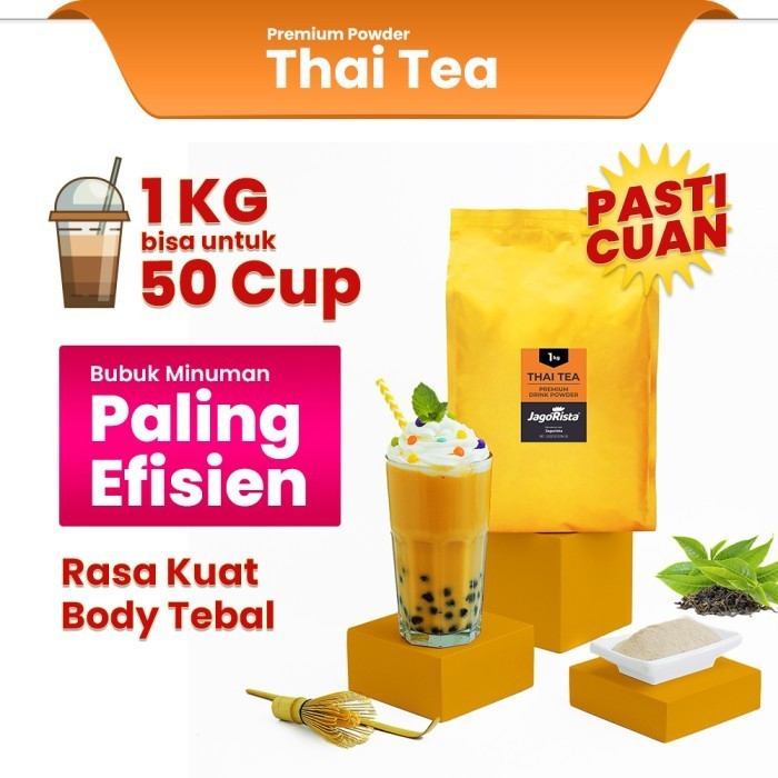 

Ready 1 Kg Jagorista - Thai Tea - Premium Bubble Drink Powder