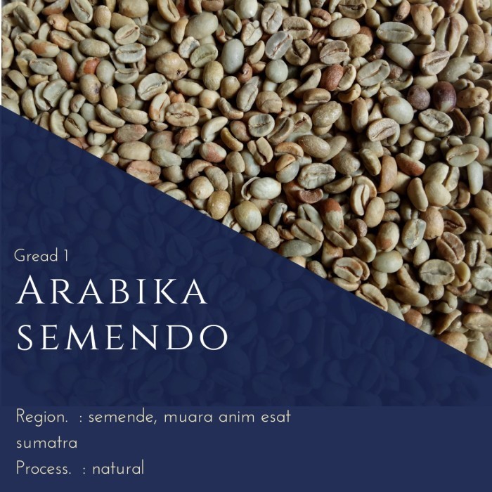 

Ready arabika green bean semendo peroses natural