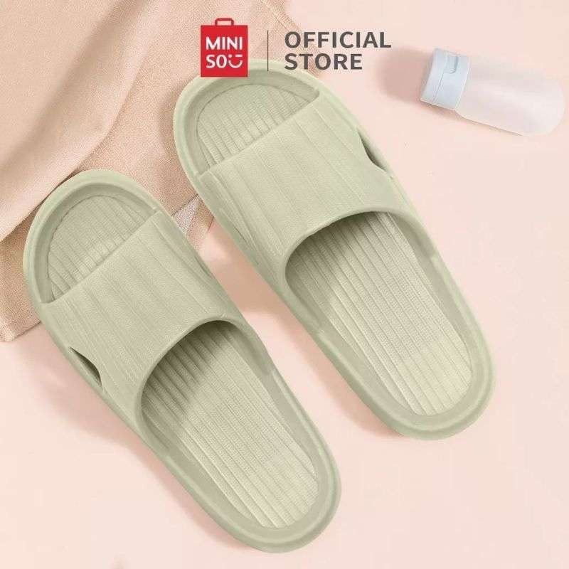 Sandal MINISO Convenient Lightweight Bath Slippers Sandal Rumah Sandal Kamar Mandi