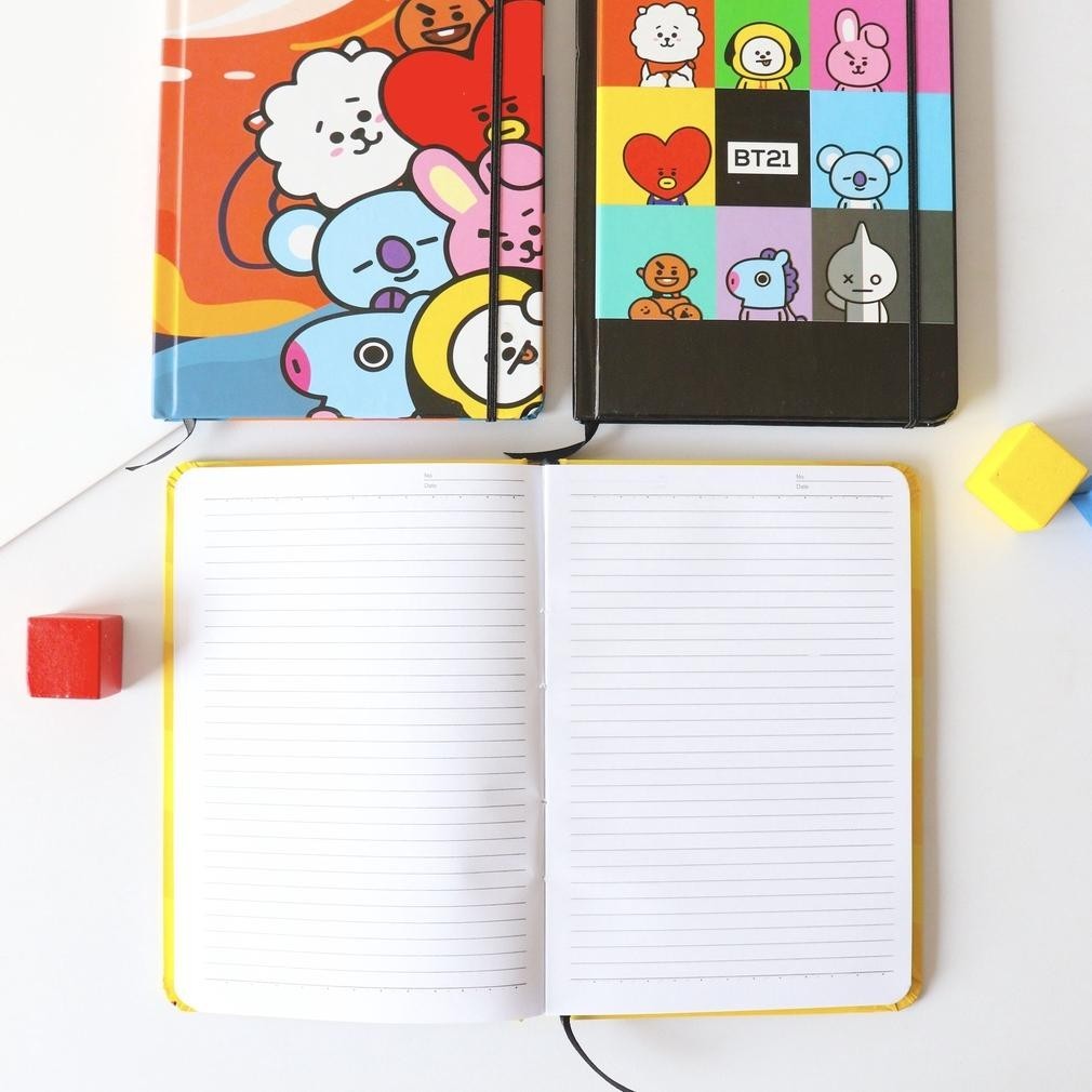 

NOTEBOOK A5 GARIS BUKU TULIS HARDCOVER TALI KARET LUCU TERLARIS