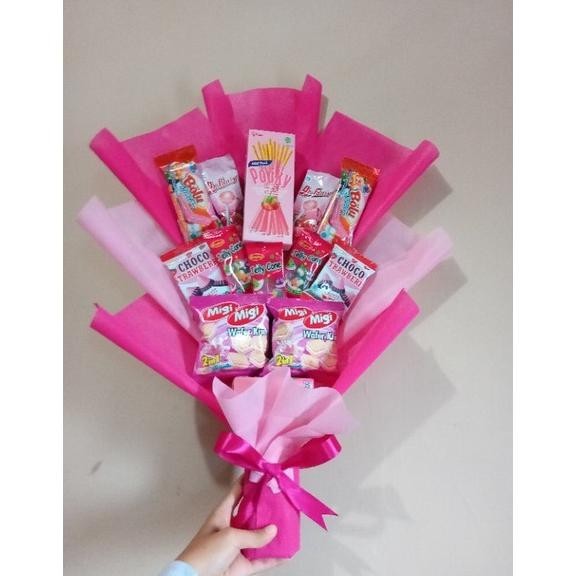 

BUCKET SNACK SERBA PINK TERMURAH!!! COD