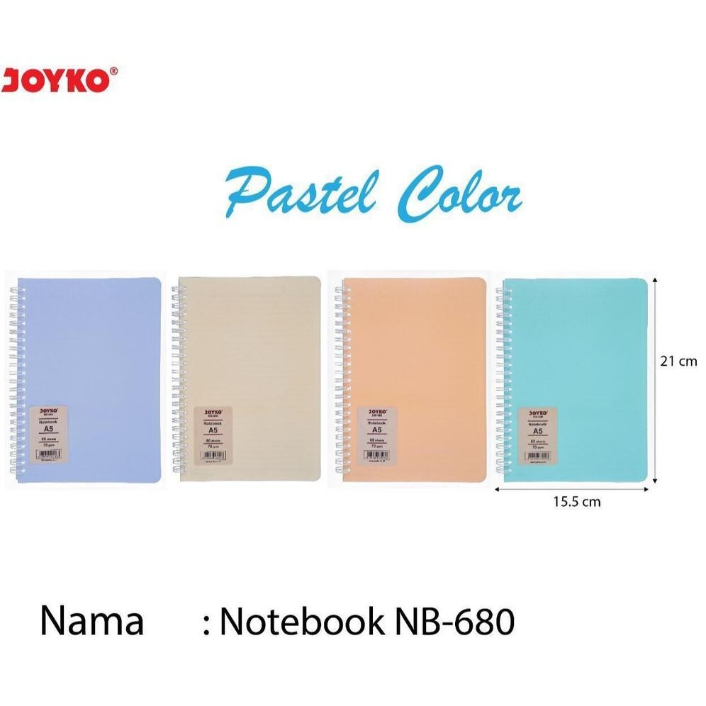 

RULED NOTEBOOK DIARY AGENDA BUKU CATATAN BERGARIS JOYKO NB-680 60 LEMBAR GRATIS ONGKIR