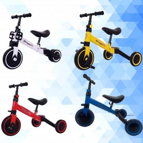 Sepeda Anak Tiga Roda Lipat 2 In 1 Bayi Kecil Keseimbangan 1 2 3 Tahun