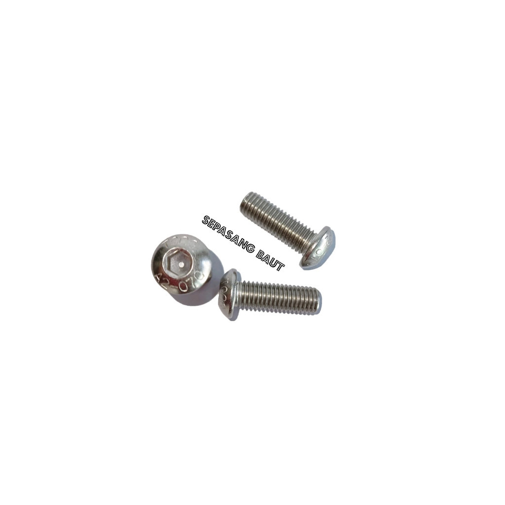 M5 x 15 Baut Button L Stainless 304