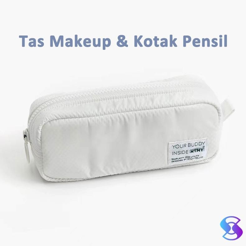 

ed-76 Tempat Pensil Putih/ kotak pensil/ kosmetik tempat /Tas Makeup-Suning Mall Terlaris
