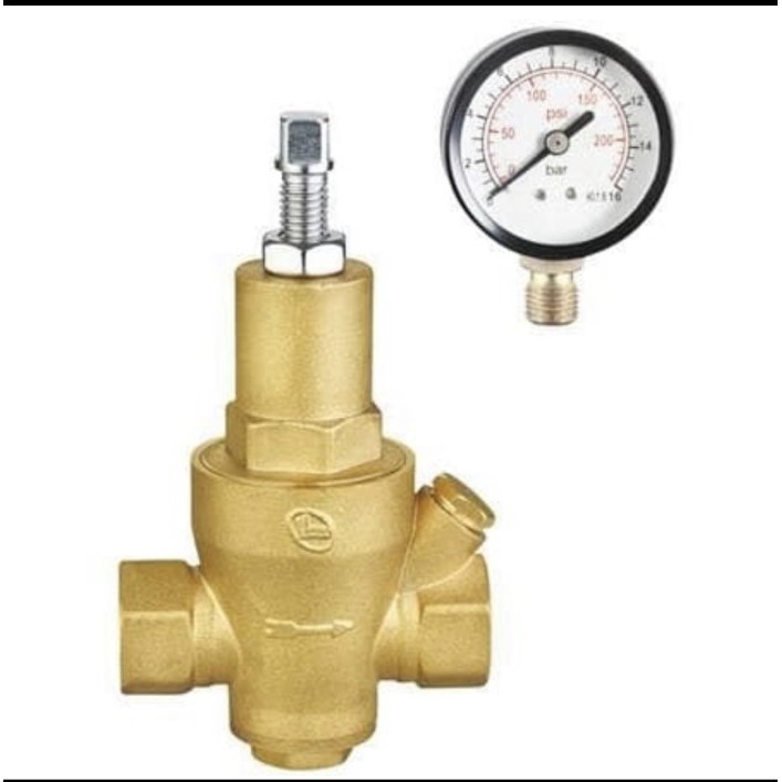 PRV PRESSURE REDUCING VALVE KUNINGAN DRAT 1" INCH / PRV BRONZE