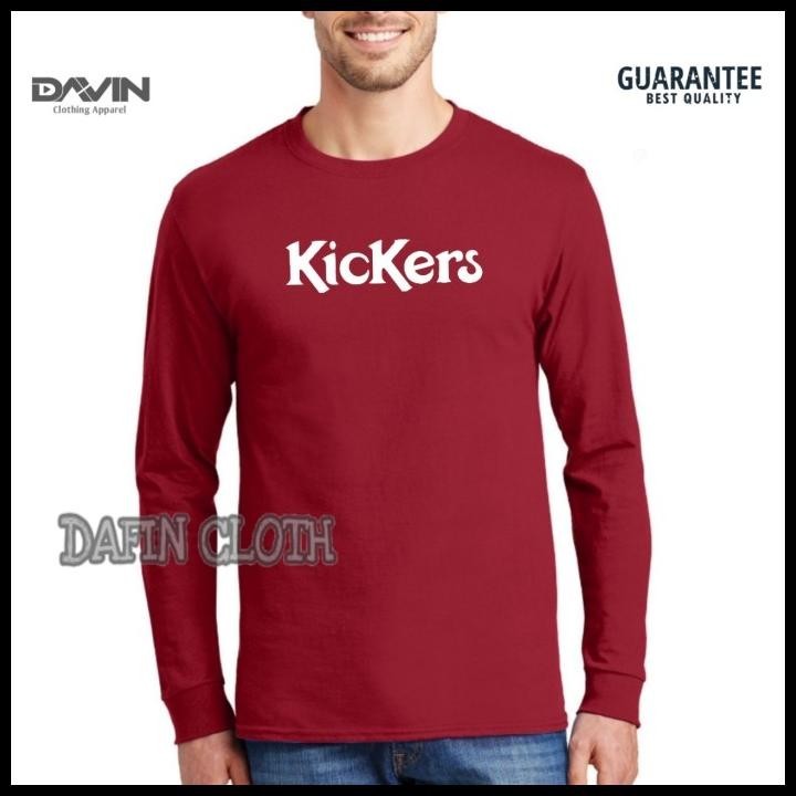 Kaos Pria Baju Tshirt Lengan Panjang Kickers Emblema