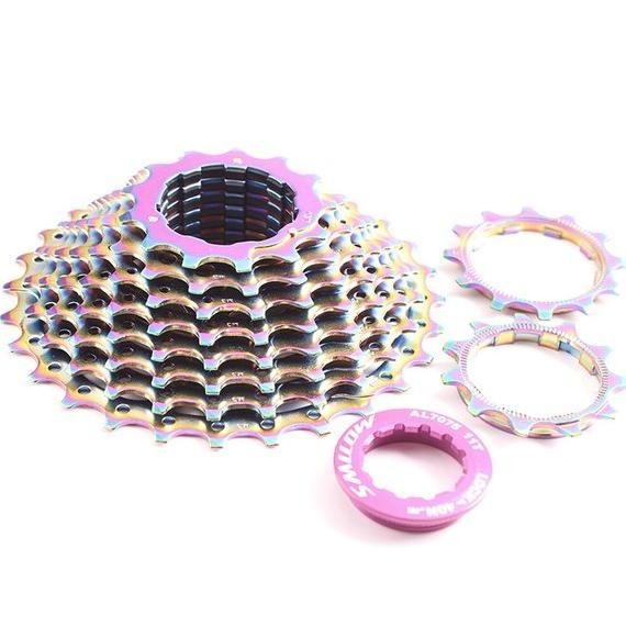 Premium Sprocket Rainbow 10 Speed 11 28T Pelangi Cassette Freewheel 10Speed