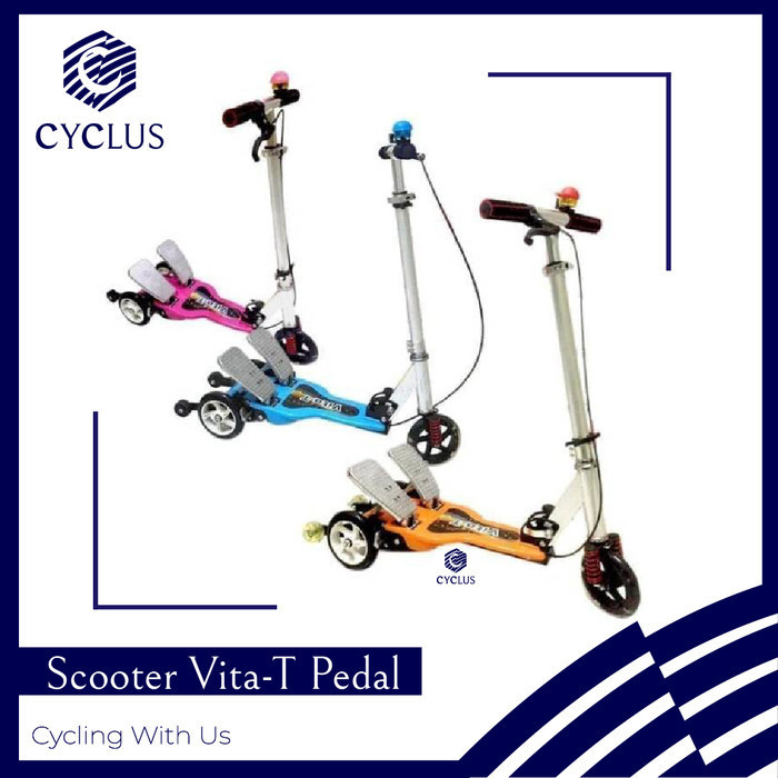 Skuter Injak / Scooter Injak Vita-T Scooter Anak Dual Pedal O
