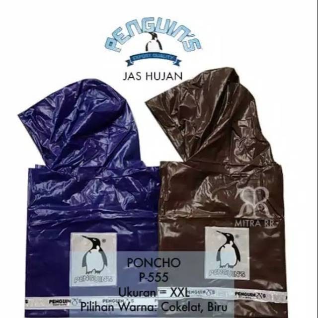 Jas Hujan Penguins Poncho P555 - Jas Hujan Kelelawar Penguin