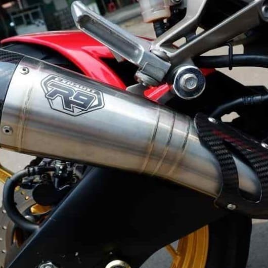 knalpot R9 H2 stainles Ninja 250 fi old ( 2012-2017)