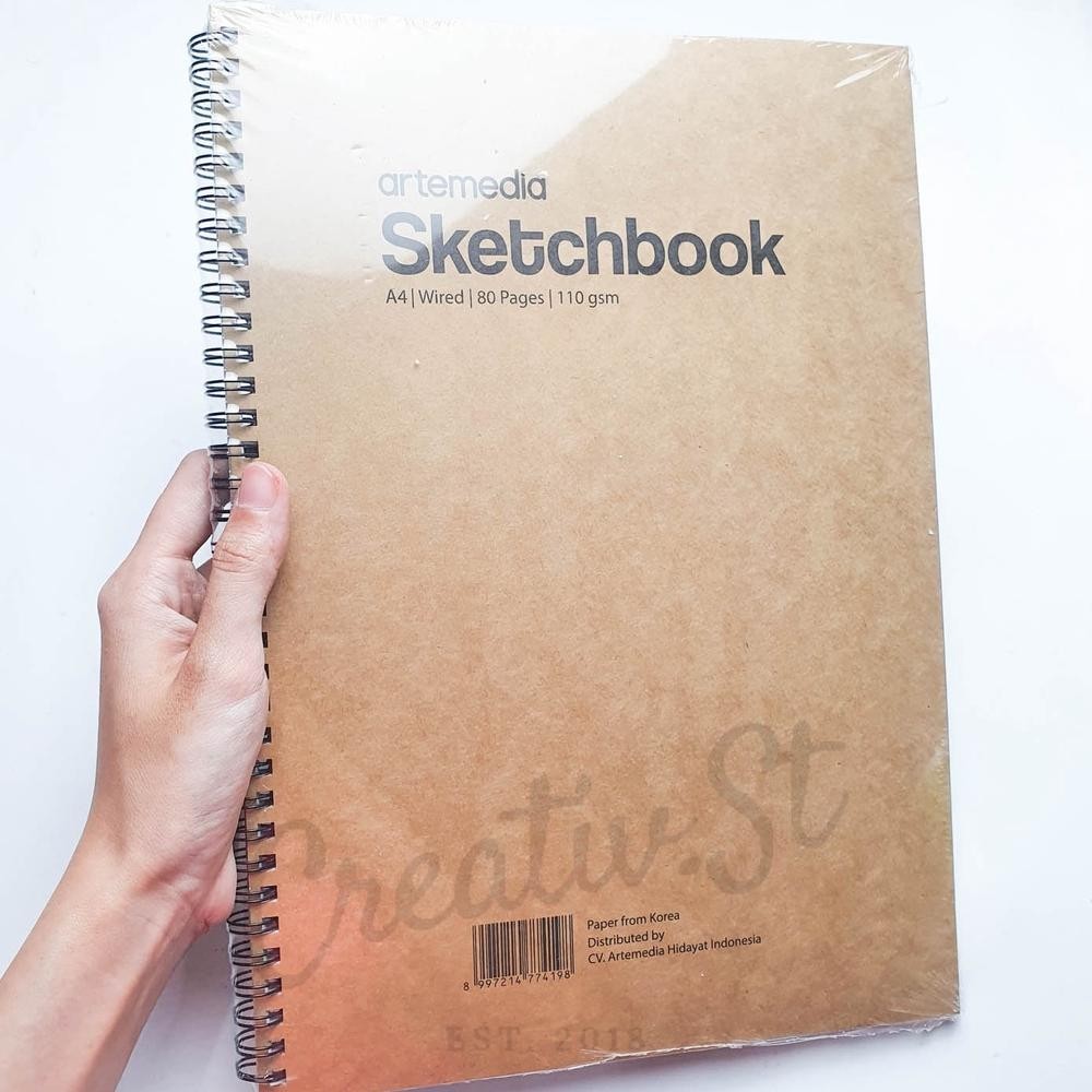 

ede-78 Artemedia Sketchbook A4 80 Halaman 110 GSM Buku Sketsa Gambar Pensil Charcoal Arang Termurah