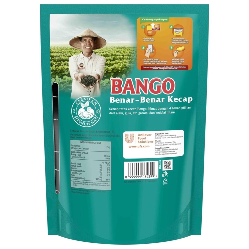 

AS25 Bango Kecap Manis Pouch 1.5Kg 1 Karton Murah