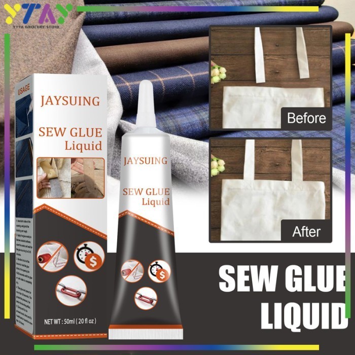 

Fabric Sew Glue/Ultra-Stick Liquid Instant/Repair Tanpa Jahit/Lem Kain K01