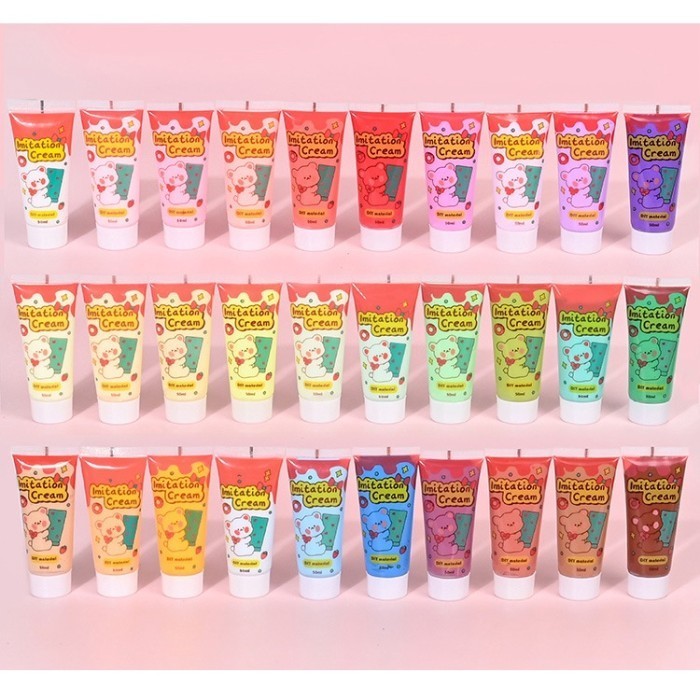 

[HW819] 1007 50ml diy deco cream set deco cream 1 set lem krim simulasi Lem K01