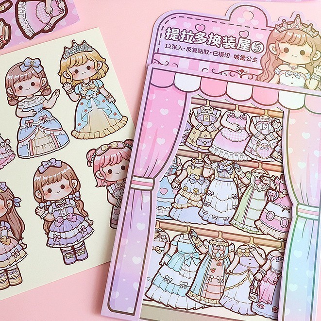 

GALLERY -Stiker Karakter Ganti Pakaian Cantik Imut Aksesoris Bling TLD K01