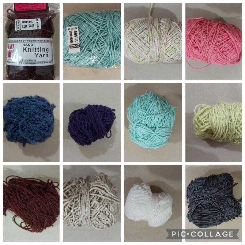 Aneka benang wol, nylon