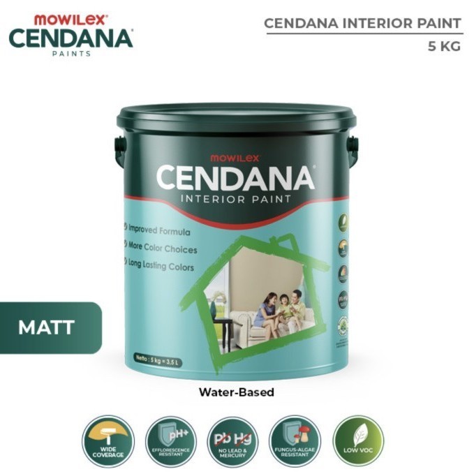 Cat Cendana Mowilex 5Kg 111 Gentel White