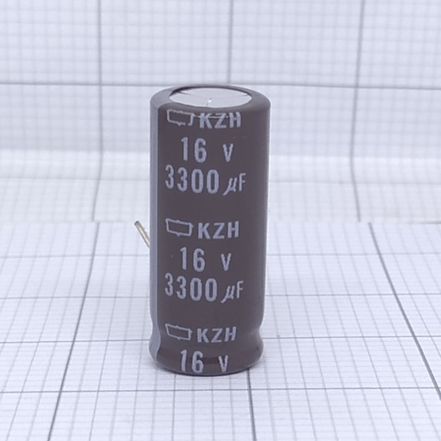 Elco 3300uf 16v / Kapasitor Elco 3300uf 16v / Elco 3300-16V KZH / Elko 3300-16v / elco 3300-16v