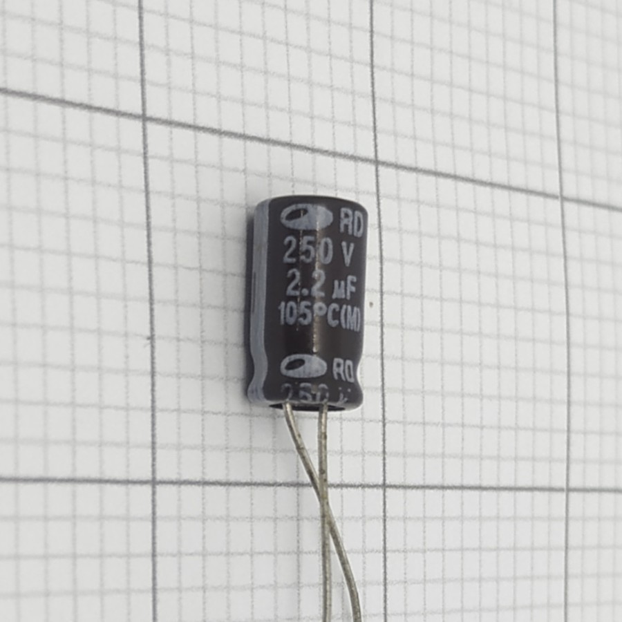Elco 2,2uf 250v / Kapasitor Elco 2,2uf 250v / Elco 2,2 - 250V RD