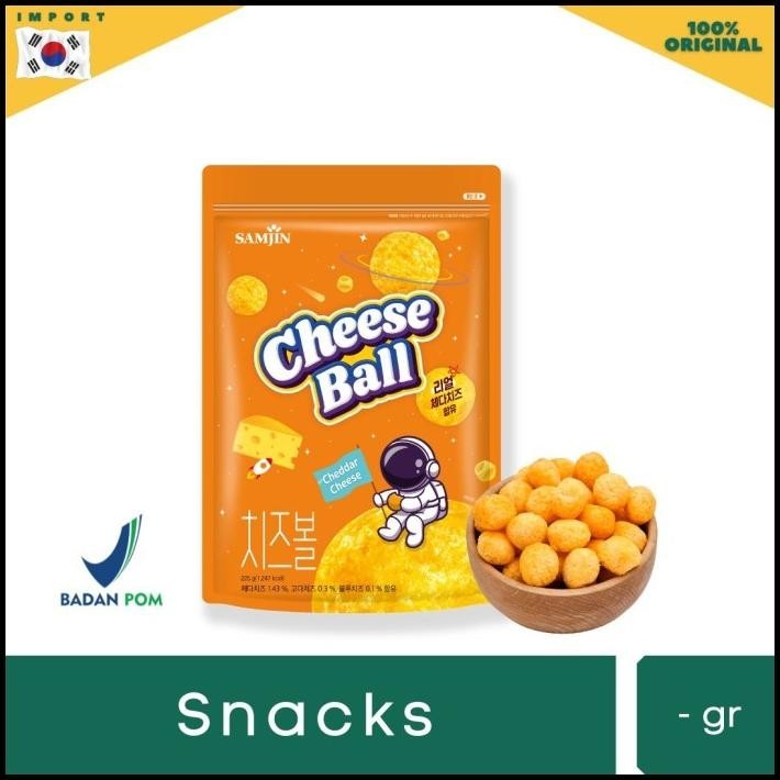 

Samjin Cheese Ball Snack - Snack Bola Keju Khas Korea