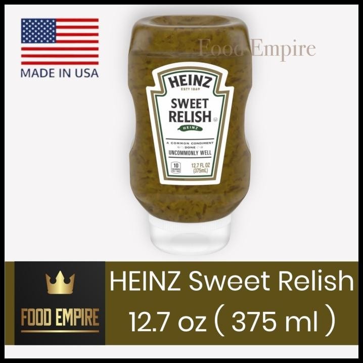 

Heinz Sweet Relish 375 Ml | Condiment Acar Ketimun Pickles Gherkins