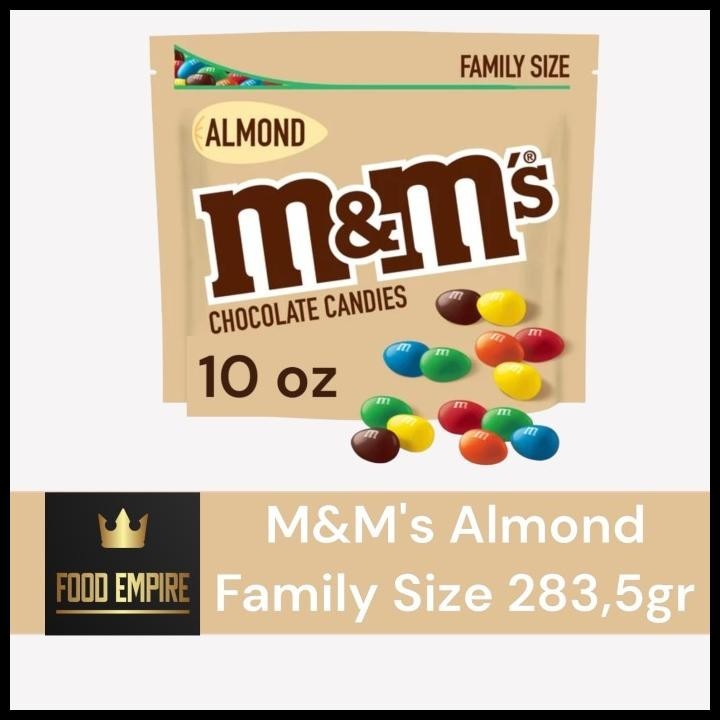 

M&M'S Almond Chocolate Family Size 10 Oz | Cokelat Mnm 283.5 Gr | M&M