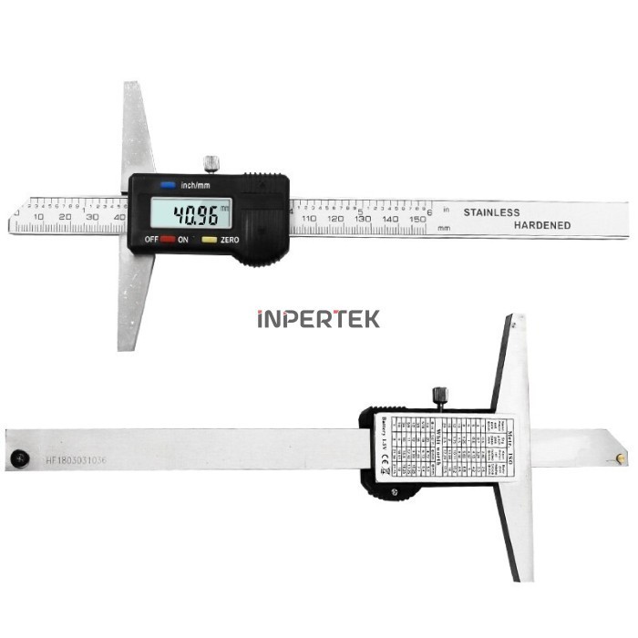 

Vernier Digital 150 Mm Depth Caliper 6" Jangka Sorong Sigmat Stainless