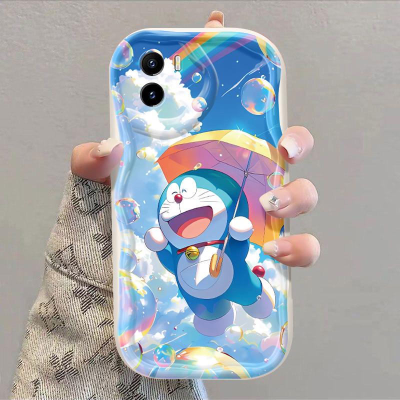 Casing Hp Untuk VIVO Y15s Y15a Y01 Y02s Case pola HP dengan kartun cesing Doraemon Casing ponsel Kes