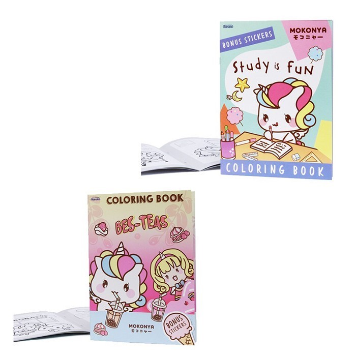 

Mokonya Cute Unicorn Sticker and Coloring Book