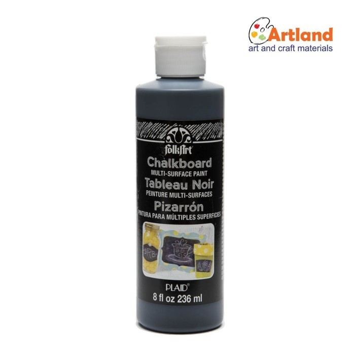 

Ready FolkArt Chalkboard Multi-Surface Paint - Black, 8 oz. - 2651