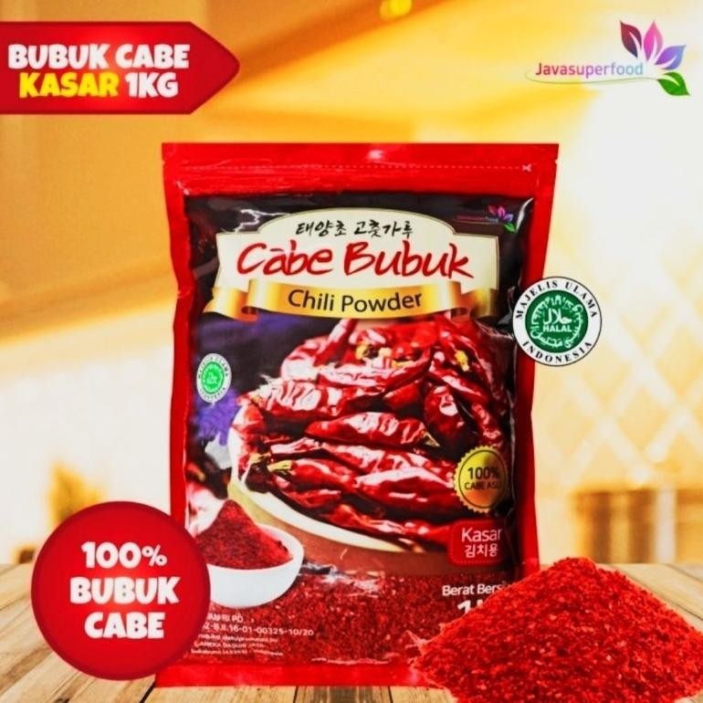 

hj-64 Gochugaru - Bubuk Cabe Kasar / Chili Powder Kasar 1 KG Berkualitas