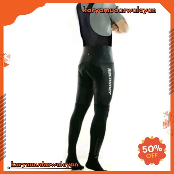 CELANA BIB PANJANG RACMMER PADDING GEL - BIB PANTS SHORTS - CELANA KETAT - CELANA PADDING ROADBIKE B