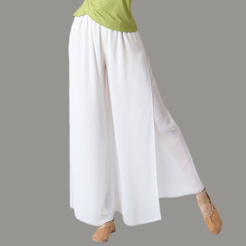 Women's Imported Classical Dance Wide-Leg Pants/Chiffon Pants/New Dance Pants