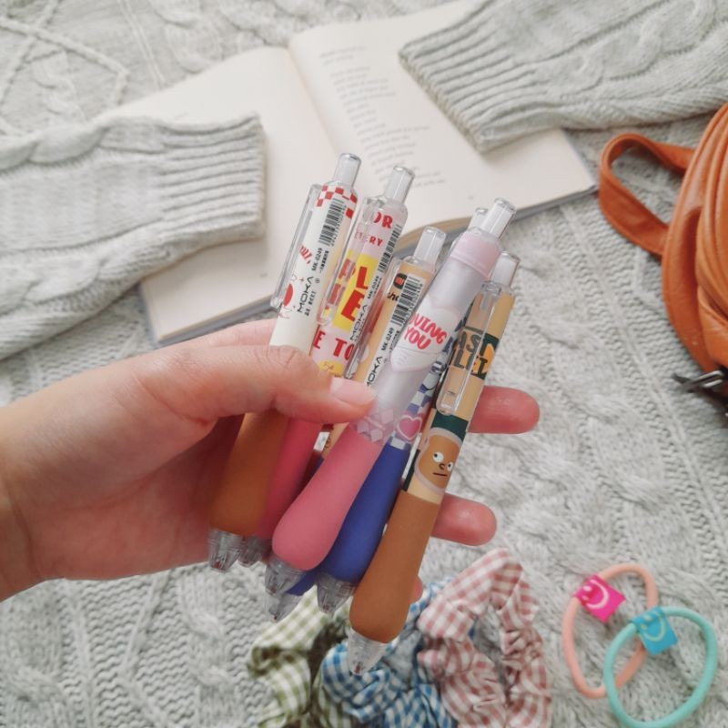 

Pena pulpen gel mekanik Y2K aesthetic tinta hitam