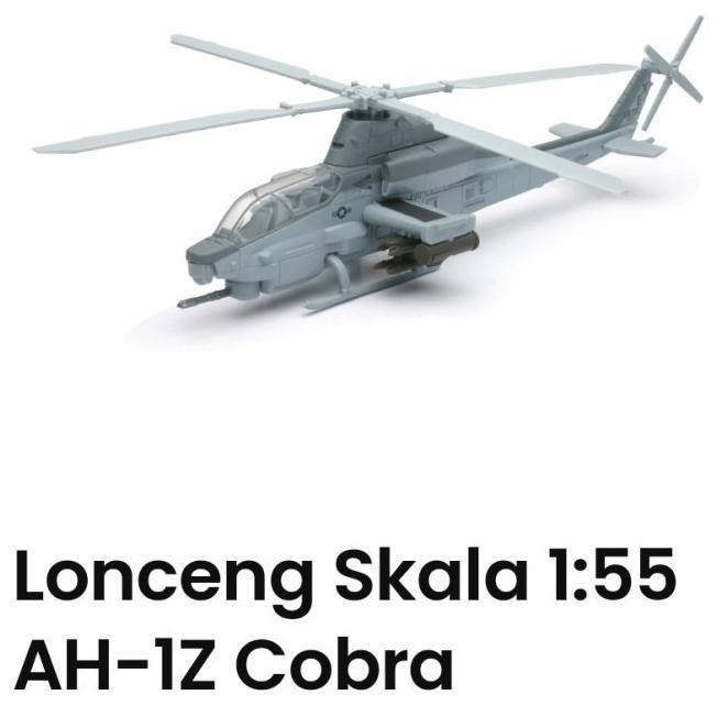 Diecast Miniatur Pesawat Terbang Tempur Cobra Perang Tentara Tni