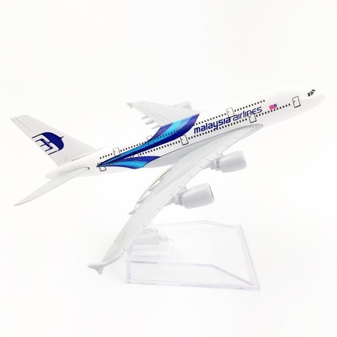Miniatur Diecast Pesawat Terbang Malaysia Airlines A380 Airbus 380