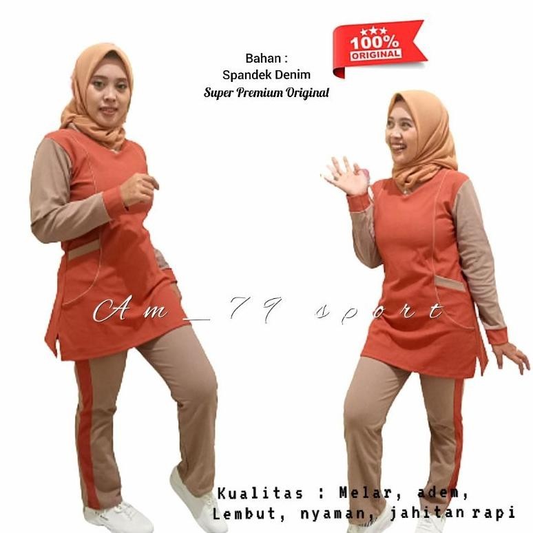 Baju Olahraga Syar'i Muslim | Senam Muslimah | Setelan Olahraga Muslimah